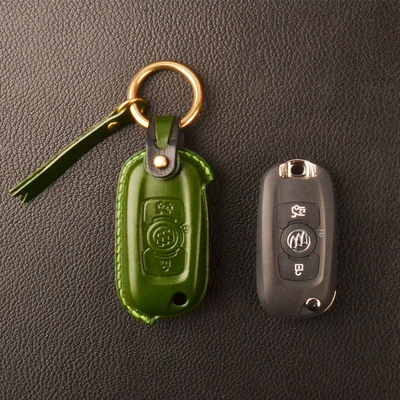 别克精致高档简约手工牛皮钥匙套