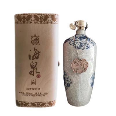 纯粮酿造海泉工匠52度浓香型白酒