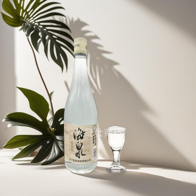 纯粮酿造固态白酒海泉纯粮42度500ml玻璃瓶浓香型口粮白酒