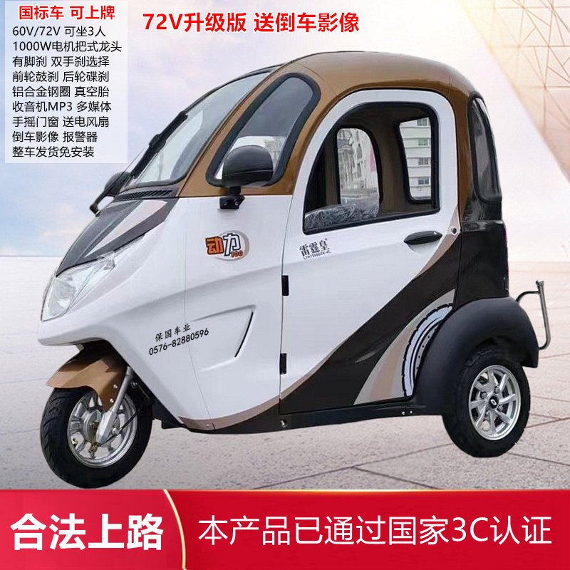 雷霆皇国标车全封闭电动车
