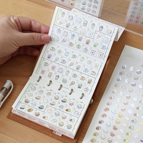 有熊Deco手帐日常记录插画贴纸