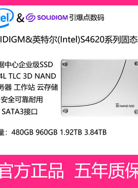 Intel/英特尔S4620系列企业级固态硬盘480G960G 1.92T 3.84T2.5寸