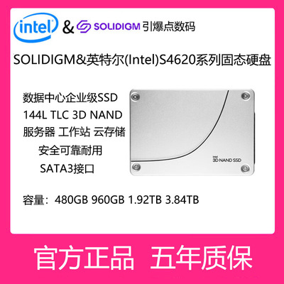 英特尔企业级固态硬盘SATA960G