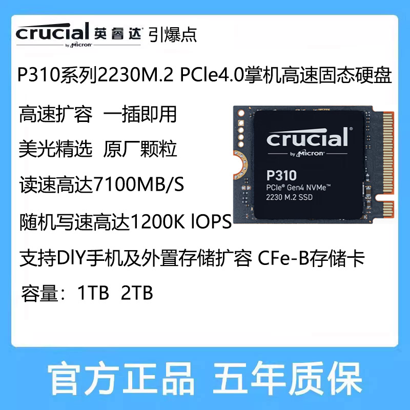 英睿达P3101TB2TB固态硬盘