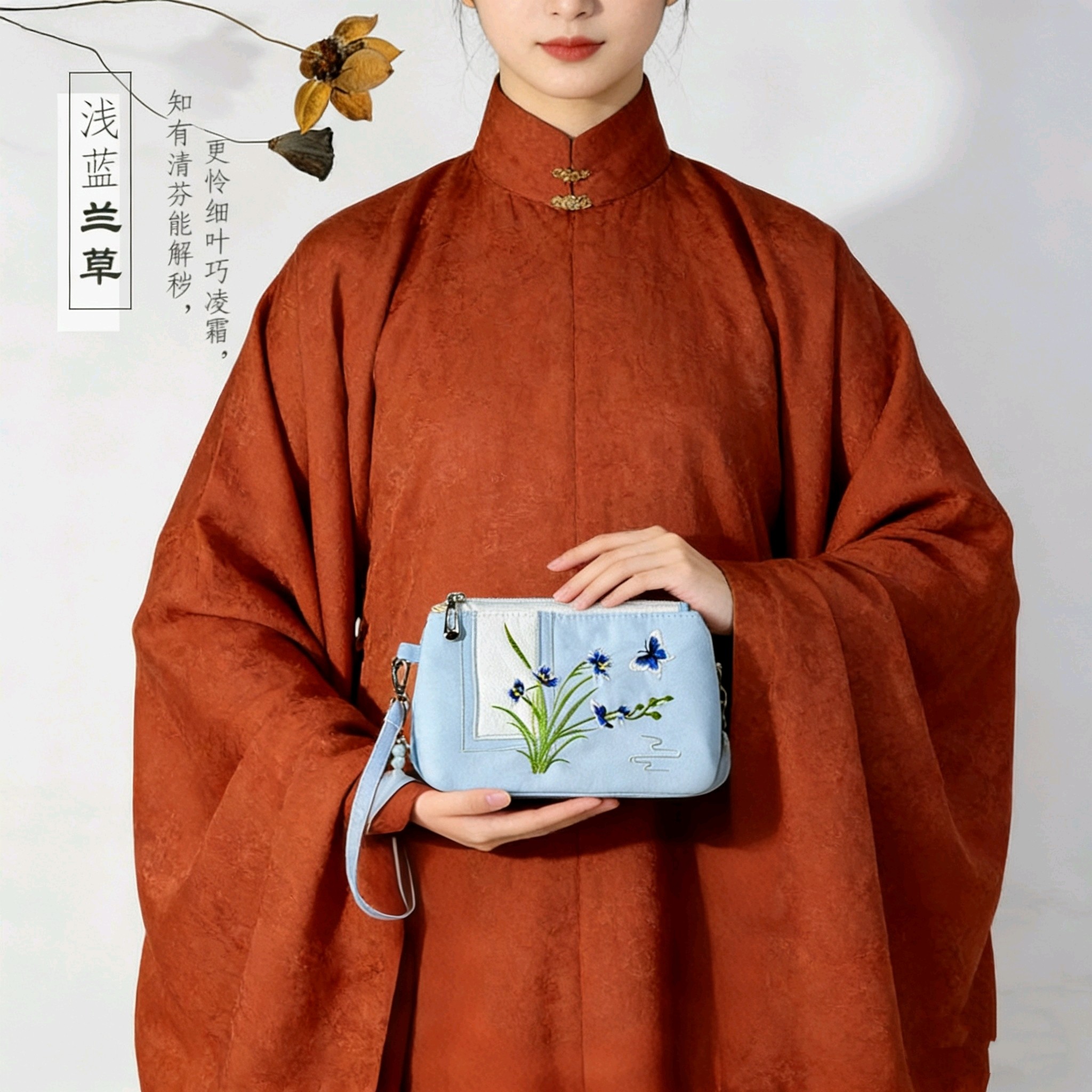 高颜值大屏手机拎包 国风民族风简约帆布刺绣笔袋零钱拉链手拿包Y,箱包皮具/热销女包/男包,单肩包,淘宝优惠券,粉丝福利购,淘宝优惠卷