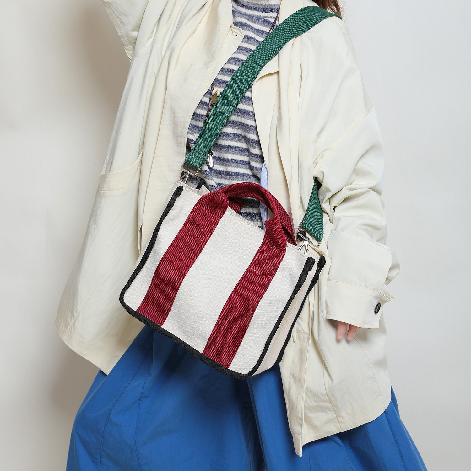 韩式高级感帆布手提小方单肩包 大小号撞色通勤手拎通勤包斜挎包C,箱包皮具/热销女包/男包,单肩包,淘宝优惠券,粉丝福利购,淘宝优惠卷