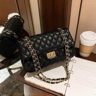 质感百搭菱格链条斜挎单肩手提小方包N 时尚 2025春新款 潮流包包女