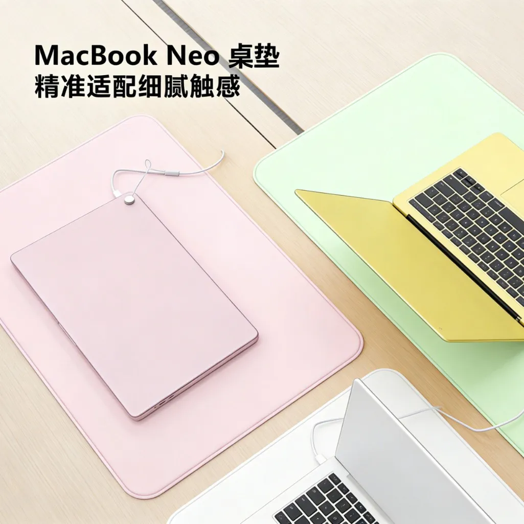Macbook neo 桌垫轻奢高级感鼠标桌垫高颜值办公写字电脑垫子图片