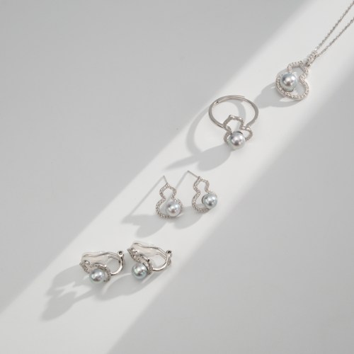 【TINKY】S925银“天空之境”海水天然真多麻色葫芦三件套 DSE653