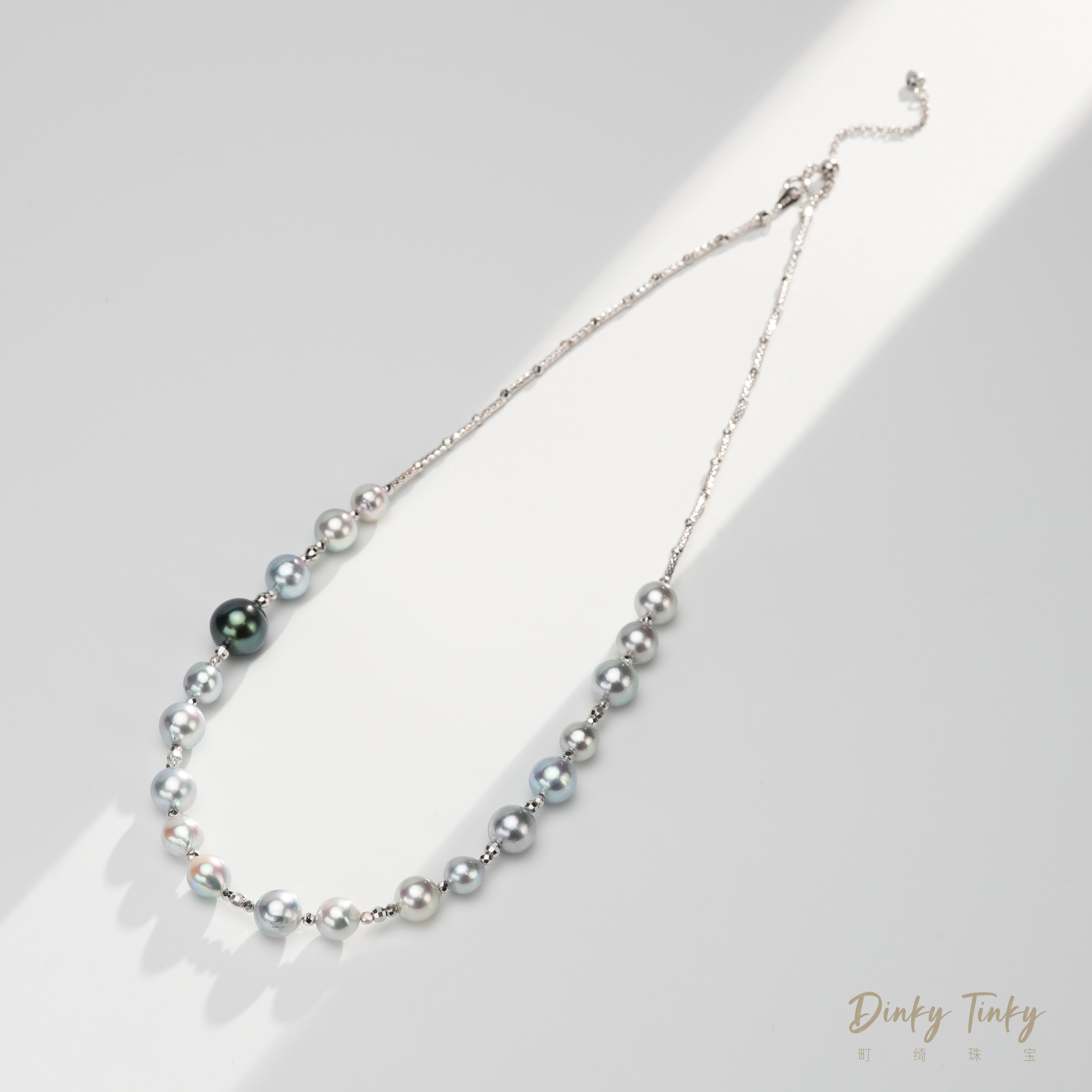 【TINKY】s925海水大溪地+真多麻项链 DSL949