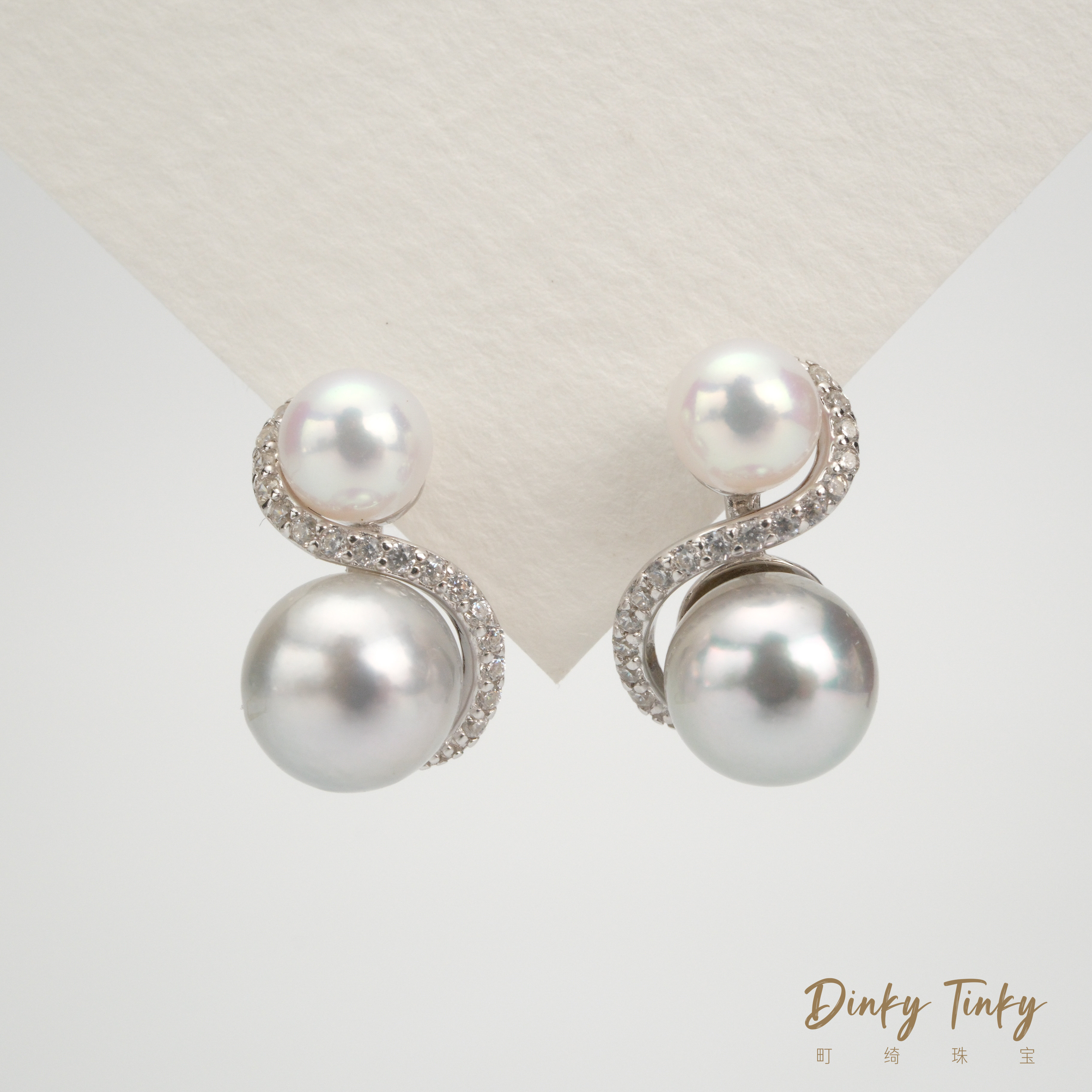 【TINKY】s925银天然色海水真多麻+淡水ak耳钉 DSE405,珠宝/钻石/翡翠,耳饰,淘宝优惠券,粉丝福利购,淘宝优惠卷