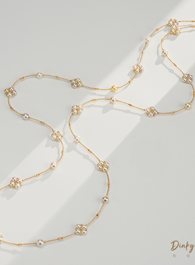 【DINKY】 18K“小吊梨汤pro”海水Akoya设计款毛衣链 DSL1140