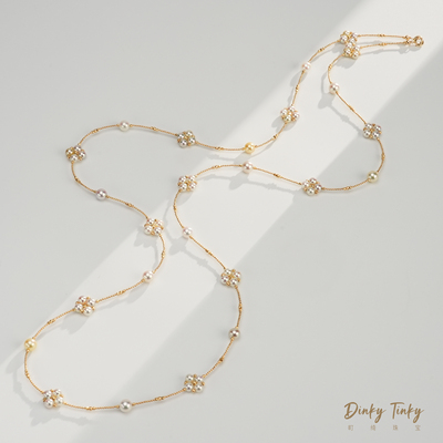 【DINKY】 18K“小吊梨汤pro”海水Akoya设计款毛衣链 DSL1140
