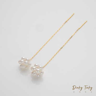 简约百搭气质绣球花耳钉