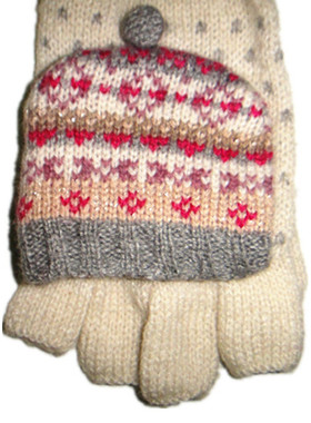 英国玛莎马莎marks &spencer 进口女士羊毛手套 白色 脱指