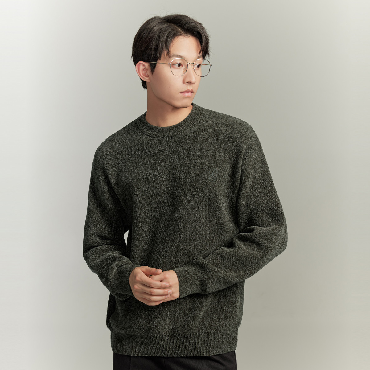 GXG男装简约柔软舒适套头针织衫