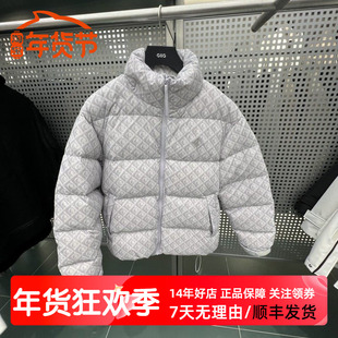 GXG男装2024冬季商场同款满印立领羽绒服男通勤外套男 G24XY24010