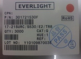 贴片发光管 19-226/R6G7C-A01/2T EVERLIGHT