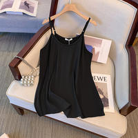 Extra-large women's dress, plump girl with a pure cotton halter top, 300 pounds, 200 pounds, loose base layer, summer new style thumbnail 4