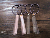 2019日本超仙女流苏发饰波西米亚雪纺纱水钻抖音网红长款 飘带发圈