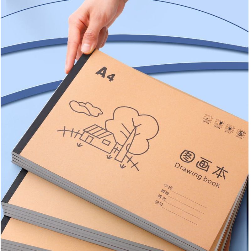 超厚a4空白素描本小学生图画本可撕不透墨幼儿园美术本小孩画画本