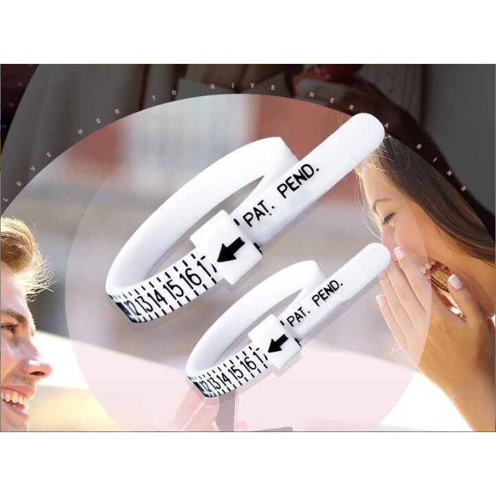 戒指圈口测量环测量器量手指标准软尺戒指圈口尺寸大小工具