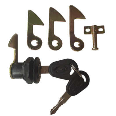 电动车后备箱锁通用配件电瓶摩托车尾箱锁钩工具箱靠箱锁芯固定扣