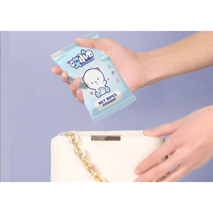 超迷你小包湿巾女学生湿纸巾随身便携宝宝湿巾婴儿手口试用装