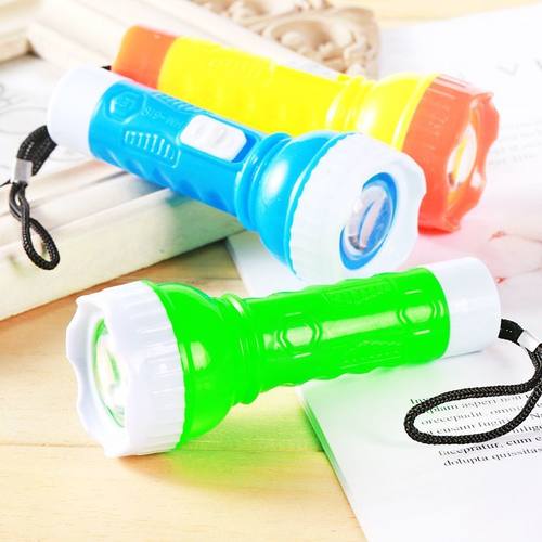 户外迷你手电筒LED手电筒家用塑料便携式小号手电照明工具非充电