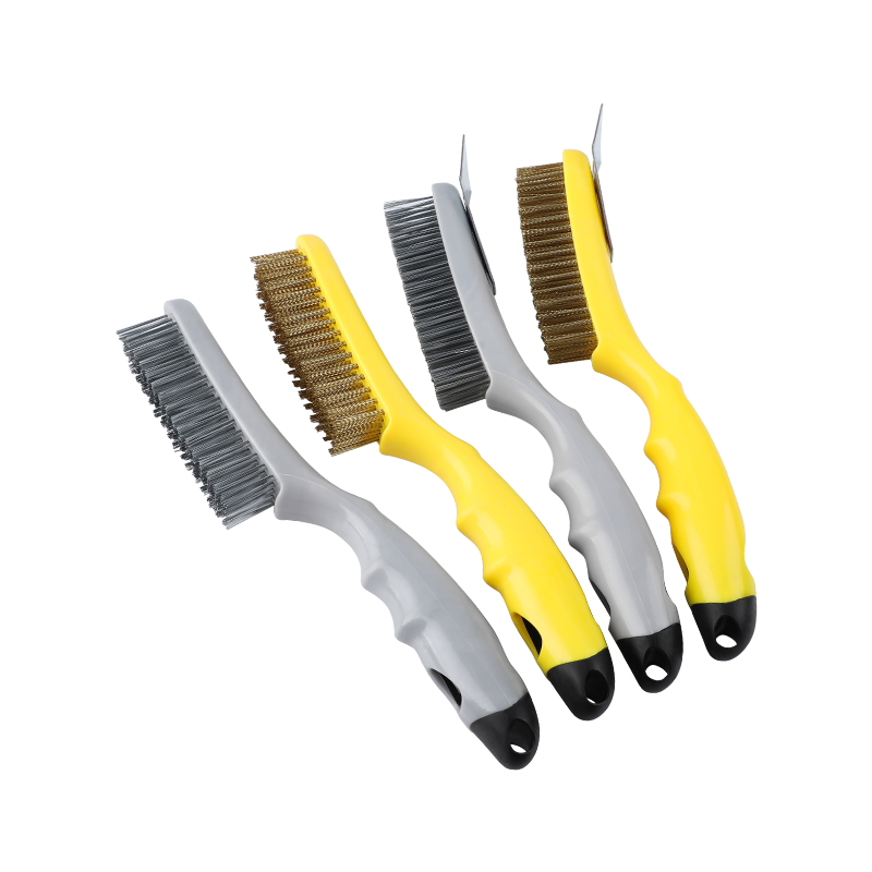 钢丝刷除锈打磨神器清洁刷带柄钢刷铁刷子小刚刷工业用硬毛