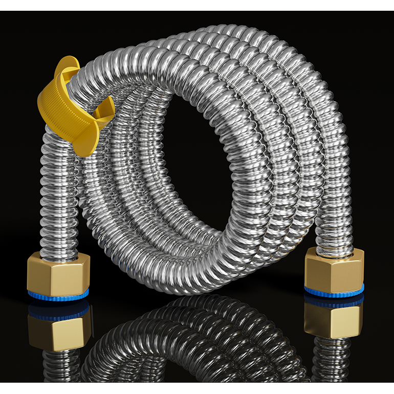 304不锈钢波纹管4分金属软管燃气热水器马桶进水管冷热高压连接管