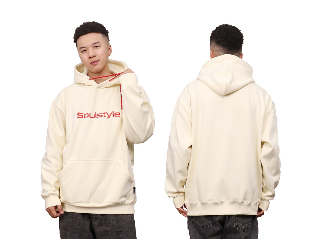 加绒宽松圆领卫衣美式嘻哈