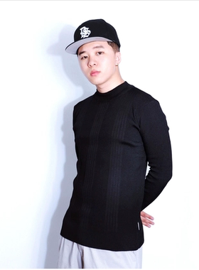 SOULSTYLE Mockneck 嘻哈街舞bboy练舞专用高弹力长袖紧身旋转衣