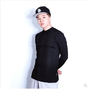 SOULSTYLE 緊身旋轉(zhuǎn)衣 嘻哈街舞bboy練舞專用高彈力長袖 Mockneck