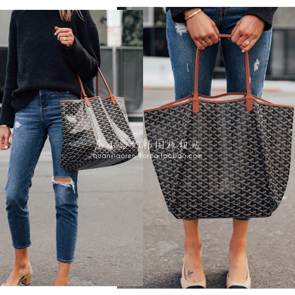 国内现货goyard戈雅女包代购tote购物袋托特包大号gm中号pm黑棕灰