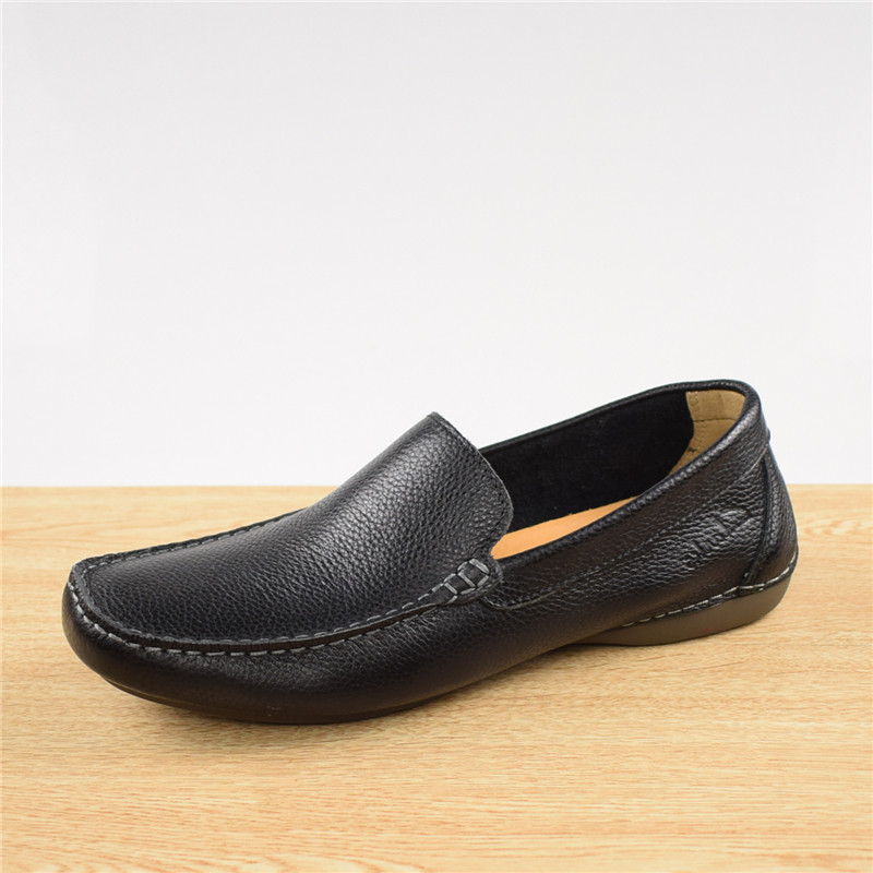 撤柜特价夏季真皮单层牛皮套脚商务休闲男皮鞋软底透气缝制豆豆鞋,流行男鞋,乐福鞋（豆豆鞋）,淘宝优惠券,粉丝福利购,淘宝优惠卷