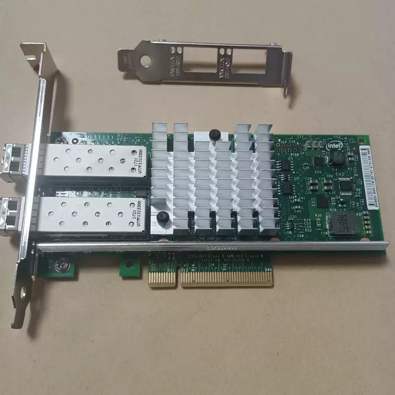 การ์ดเครือข่าย 10G แบบพอร์ตคู่ Intel X520-Da2/Sr2 รองรับไฟเบอร์ออปติก SFP+ รุ่น 82599Es แบบพอร์ตคู่ 10Gb