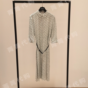 6600 2025春夏连衣裙LQ8D169VPS007 PORTS宝姿国内专柜正品 代购