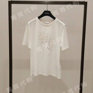 PORTS宝姿专柜正品 2299 2024春夏T恤上衣LT8N027FCC102