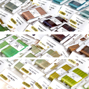 日本MOKUBA 木马丝带1546 宽3.5mm 刺绣丝带（B组色号19-36）5米