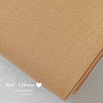 德国进口 zweigart 3609 32CT 亚麻 黄底金丝 十字绣布 2020新品