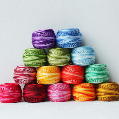 dmc立体刺绣手鞠18色蕾丝线