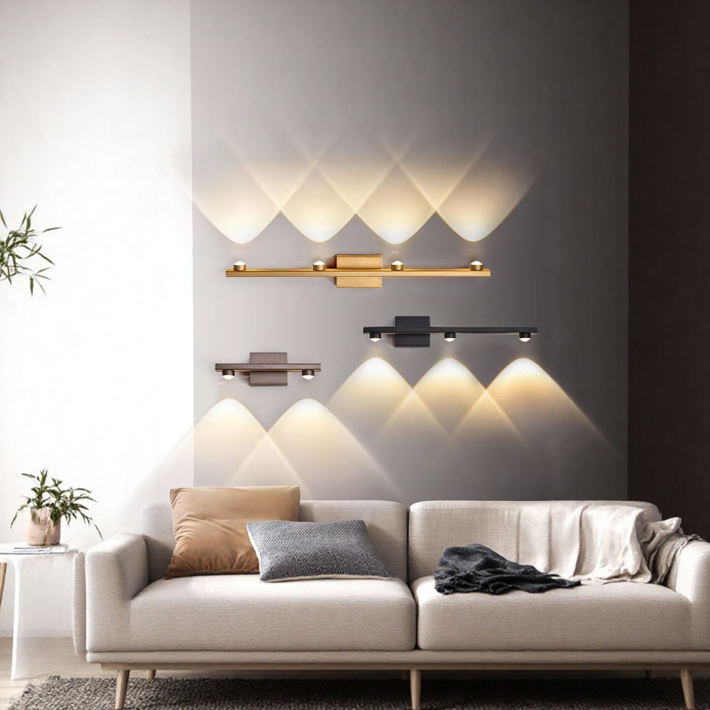 现代壁灯极简楼梯过道玄关壁灯镜前灯创意轻奢客厅背景墙壁灯