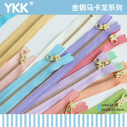 Золотой крючок для вязания с молнией, сумка, аксессуар для сумки, широкая цветовая палитра, 12 цветов