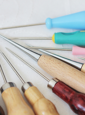 diy手工工具 锥子手工DIY基础工具可用于布料翻袋角/送布折边扎眼