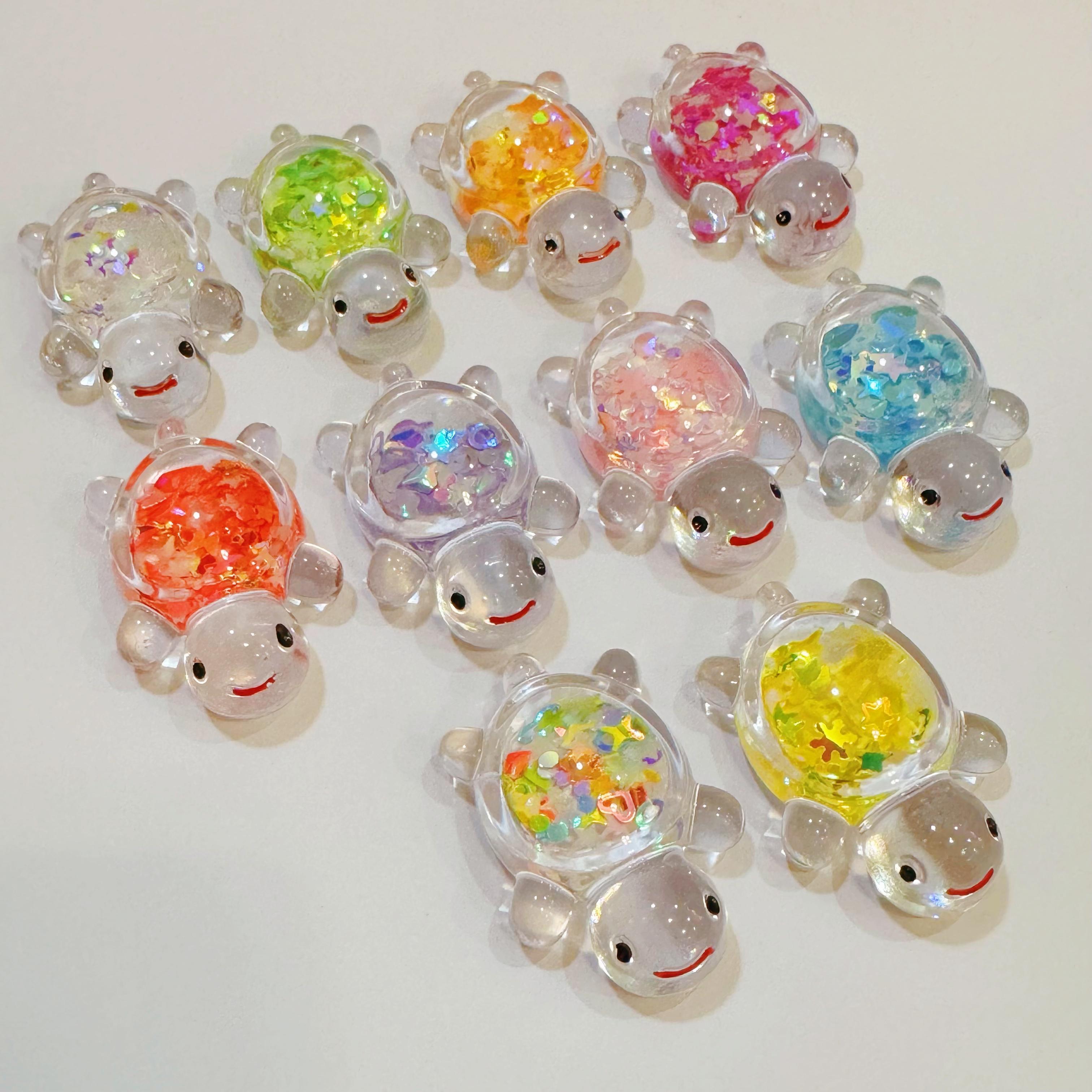 夹心亮片夜光透明大乌龟