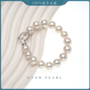 真品熊猫伴侣 丨大熊猫 11-13MM 精选白珍珠手链 S925 A1759