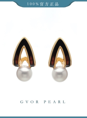 白珍珠耳钉6-7mm BY397