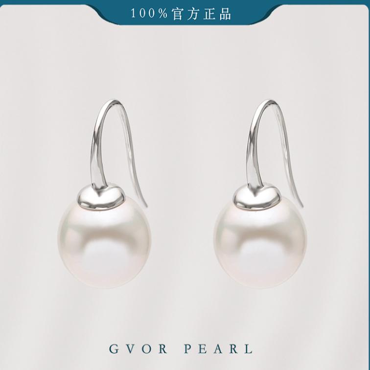 【JG】S925白珍珠耳钩12-13mm c1216