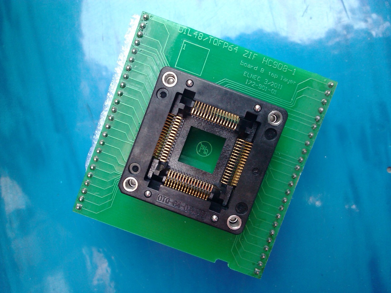 ELNEC烧录器专用烧录座DIL48/TQFP64 ZIF HC908-1 ENPLAS测试座